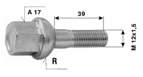 Болт за джанти №4 / M12x1.5