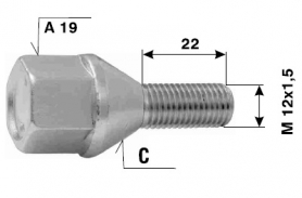Болт за джанти №8 / M12x1.5